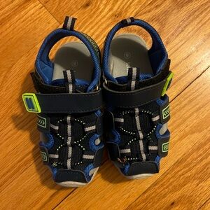 Koala Kids Blue & Neon Green Sport Sandals